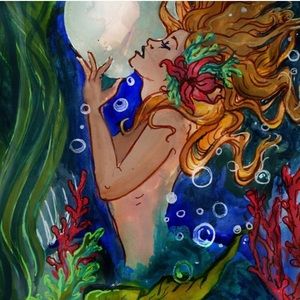 Ethereal mermaid print